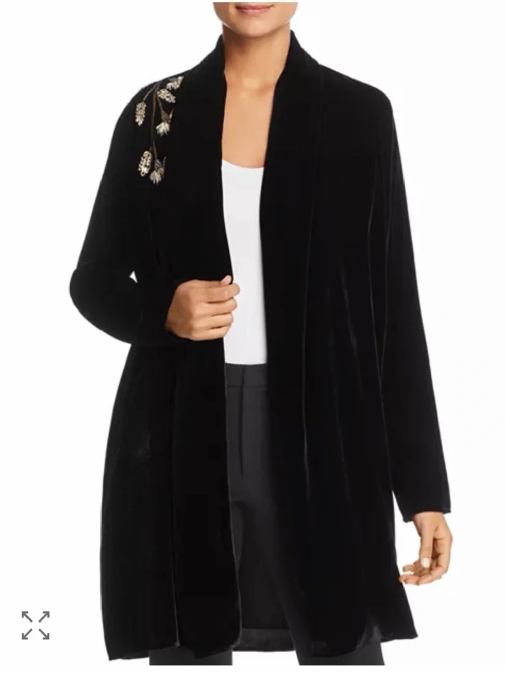 Elie Tahari Coley Floral Embroidered Velvet Jacket – NWT – $598 - Picture 3 of 8